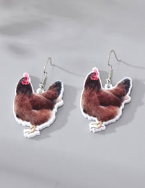 Fashion Hen Earrings Acrylic Hen Earrings