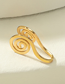 Fashion Gold Alloy Mosquito Coil Double-layer Puncture Nose Clip