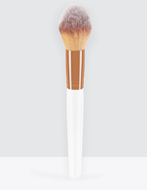Fashion White Single White Flame Loose Powder Makeup Brush