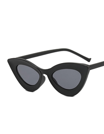 Fashion Sand Black Ash Pc Triangle Cat Eye Large Frame Sunglasses