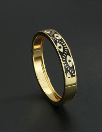 Fashion Gold Copper Drop Oil Eye Bracelet