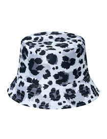 Fashion Grey Polyester Gradient Leopard Bucket Hat