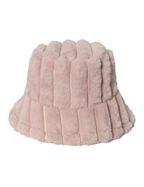 Fashion Pink Plush Bucket Hat