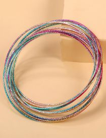 Fashion Suit Alloy Geometric Colorful Bracelet Set