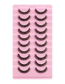 Fashion Dh06-01 10 Pairs Of Chemical Fiber High-curvature Curling False Eyelashes