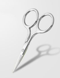 Fashion Silver Stainless Steel Eyebrow Trimming Pointed Scissors