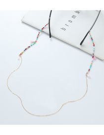 Fashion Color Colorful Rice Beads Beaded Tassel Glasses Chain