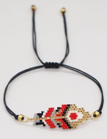 Fashion 1# Rice Beaded Feather Bracelet
