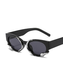Fashion Black Grey Snake Wrap Small Frame Sunglasses