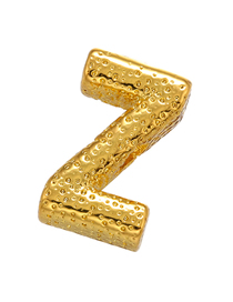 Fashion Gold Z Copper Gold Plated Glossy Rasa 26 Letters Diy Ornament Accessories