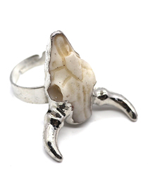 Fashion No. 7 (price For 2) Resin Bull Head Ring
