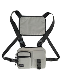 Fashion Grey Oxford Multi-pocket Backpack