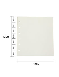 Fashion Six-hole Blank Paper Core 40 Sheets Of Paper (without Shell) Six Hole Blank Paper