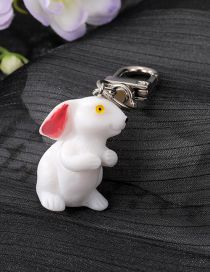 Fashion Yellow Eyed Rabbit Keychain Resin Cartoon Rabbit Keychain