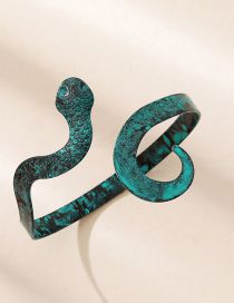 Fashion Green Metal Geometric Snake Bracelet