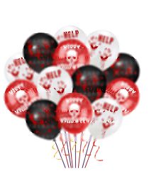 Fashion Halloween 18pcs Balloons From 2 Batches Halloween Scary Lettering Balloons