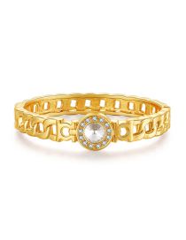 Fashion Gold Alloy Diamond Openwork Chain Bracelet