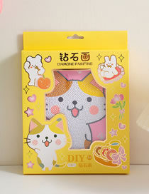 Fashion Yellow Cat Children's Cartoon Diy Diamond Paste Painting