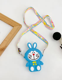 Fashion Bunny Blue Silicone Cartoon Messenger Bag