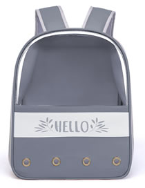 Fashion Grey Oxford Large Capacity Portable Pet Backpack