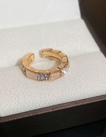 Fashion 15# Ring-gold (real Gold Plating) Metal Geometric Open Ring