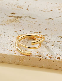 Fashion Gold Geometric Line Ring