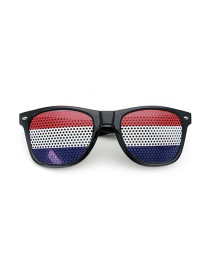 Fashion Netherlands Pc Flag Square Large Frame Eyelet Sunglasses