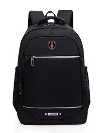 Fashion Black Nylon Multi-pocket Large Capacity Backpack