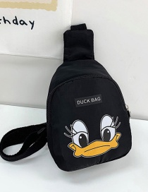 Fashion Black Nylon Duck Cartoon Diagonal Chest Bag