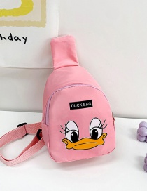 Fashion Pink Nylon Duck Cartoon Diagonal Chest Bag