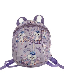 Fashion Violets Nylon Cartoon Large Capacity Backpack