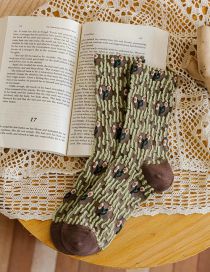 Fashion Pattern Embossed Cotton Socks