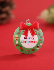 Fashion No. 4 [large] Christmas Cartoon Resin Band Hanging Ring Ornament