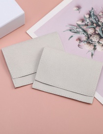Fashion Creamy-white (10 Batches) 9*9cm Flap Flannel Envelope Jewelry Bag