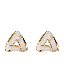 Fashion Gold Geometric Triangle Earrings