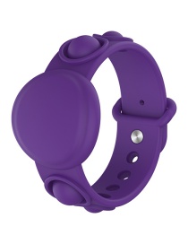 Fashion ①bracelet Tracker Cover-purple Silicone Bubble Protector