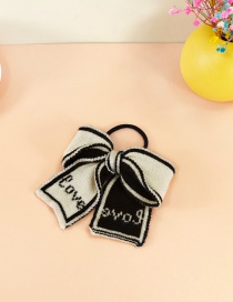 Fashion Letter Wool Letter Bow Hair Rope