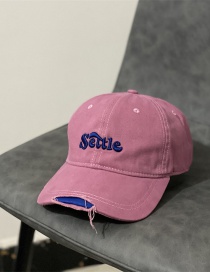 Fashion Pink Letter Embroidered Baseball Cap