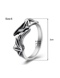 Fashion 3# Alloy Wing Open Ring