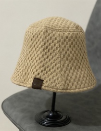 Fashion Camel Woolen Patch Fisherman Hat