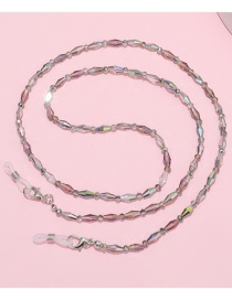 Fashion Laser White Acrylic Beads Beaded Glasses Chain