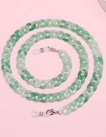Fashion Green Acrylic Geometric Chain Halterneck Glasses Chain