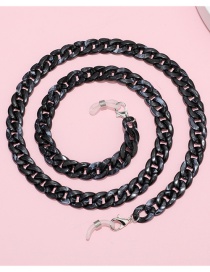 Fashion Black Acrylic Geometric Chain Halterneck Glasses Chain