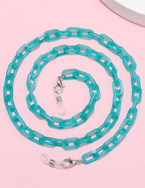 Fashion Blue Color Acrylic Chain Halter Neck Glasses Chain