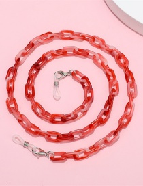 Fashion Red Color Acrylic Chain Halter Neck Glasses Chain
