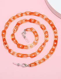 Fashion Orange Colorful Acrylic Chain Halter Neck Glasses Chain