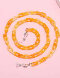Fashion Orange-3 Color Acrylic Chain Halter Neck Glasses Chain