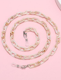 Fashion Beige Colorful Acrylic Chain Halter Neck Glasses Chain