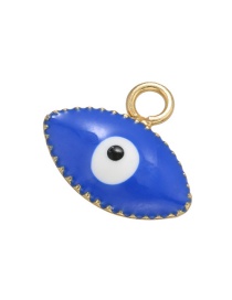 Fashion Navy Blue Copper Dripping Eyeball Diy Accessories