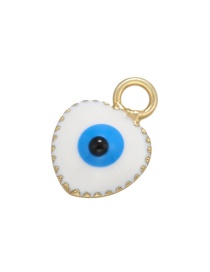 Fashion White Copper Drip Eyeball Geometry Diy Accessories